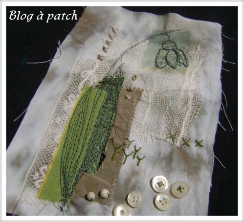 Le jour des fleurs avec fiche pratique collage textile