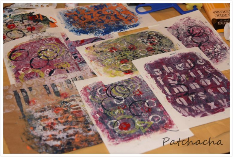 Gelli plate maison