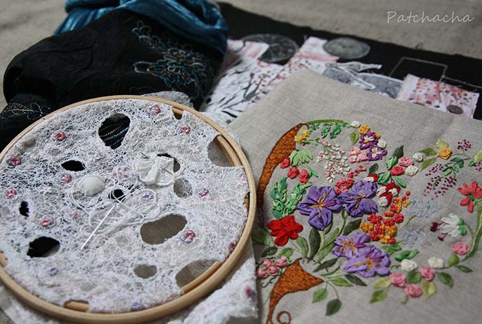 encours broderie