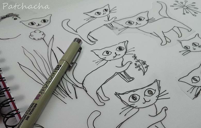 dessin de chats