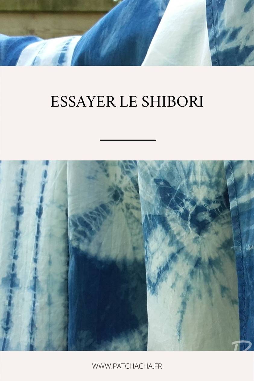 foulards indigo shibori